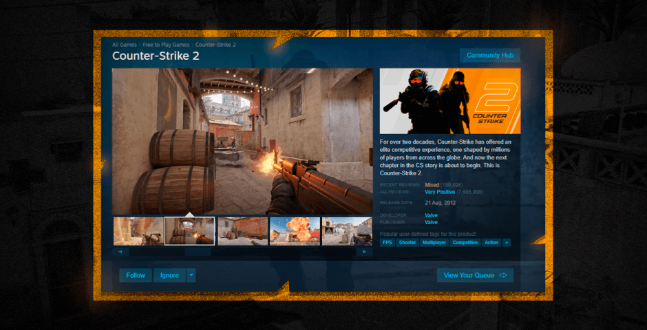 Counter-Strike 2 is out now on Steam and is free to play for everyone 