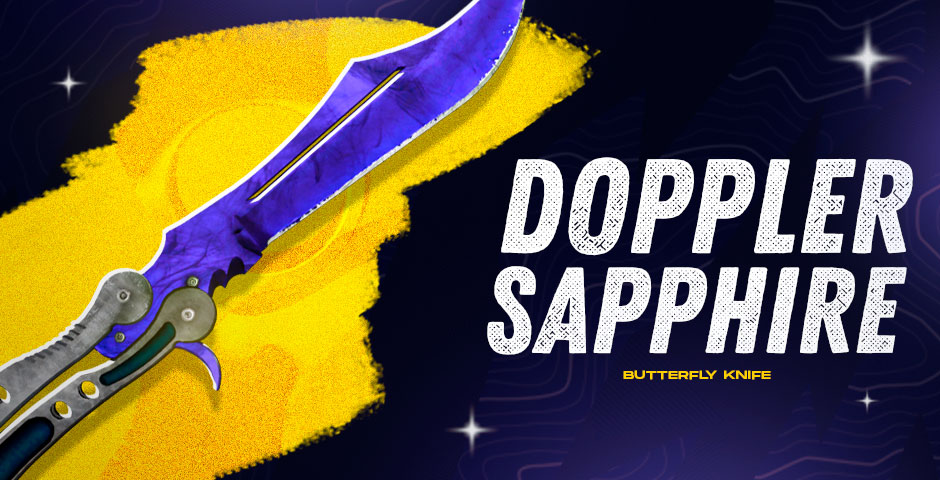 Couteau Papillon | Doppler Saphir