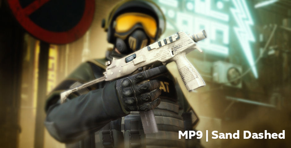 10. MP9 | Sand Dashed