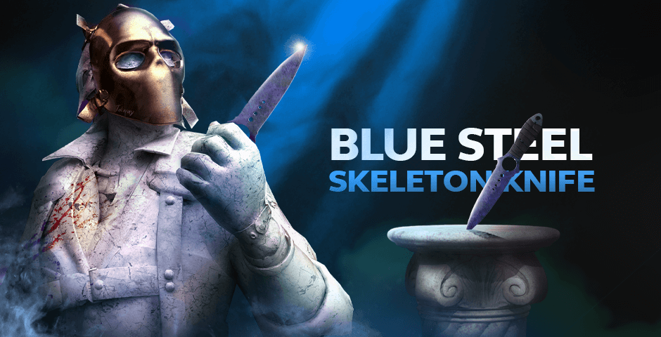 Skeleton Knife | Blue Steel