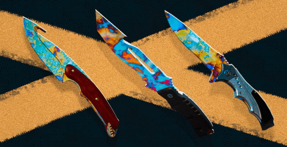 Case Hardened Pattern on Knives