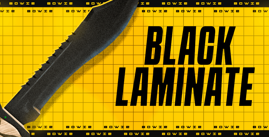 Bowie Knife | Black Laminate