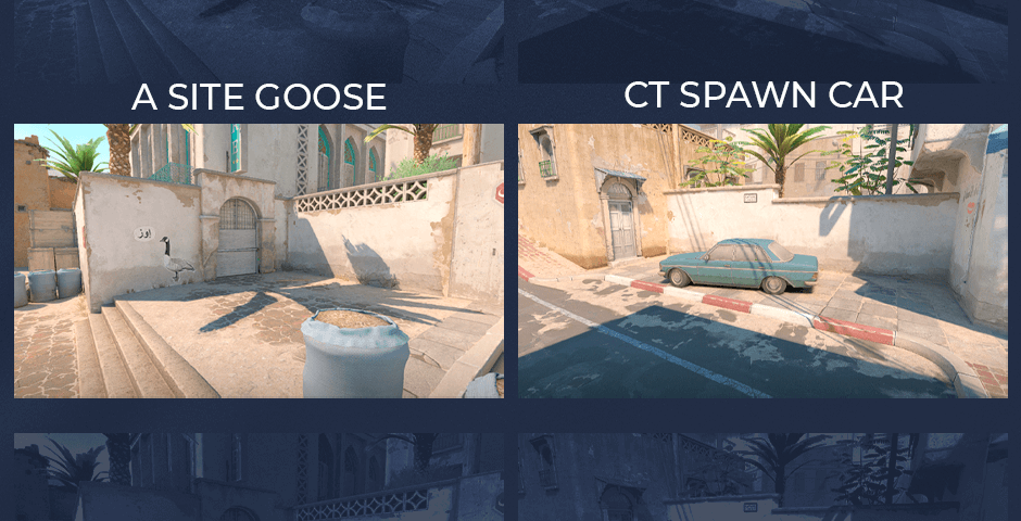 Dust II camping spots