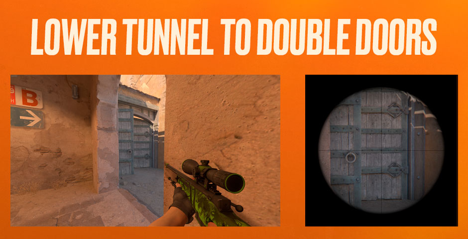 Lower Tunnel to Double Doors