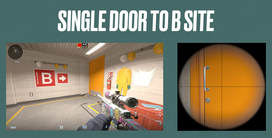 Single Door to B Site