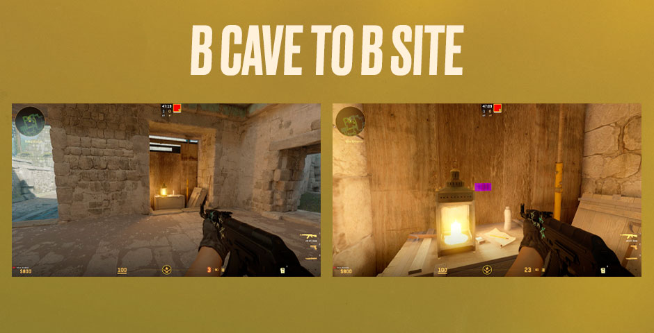 B Cave to B Site