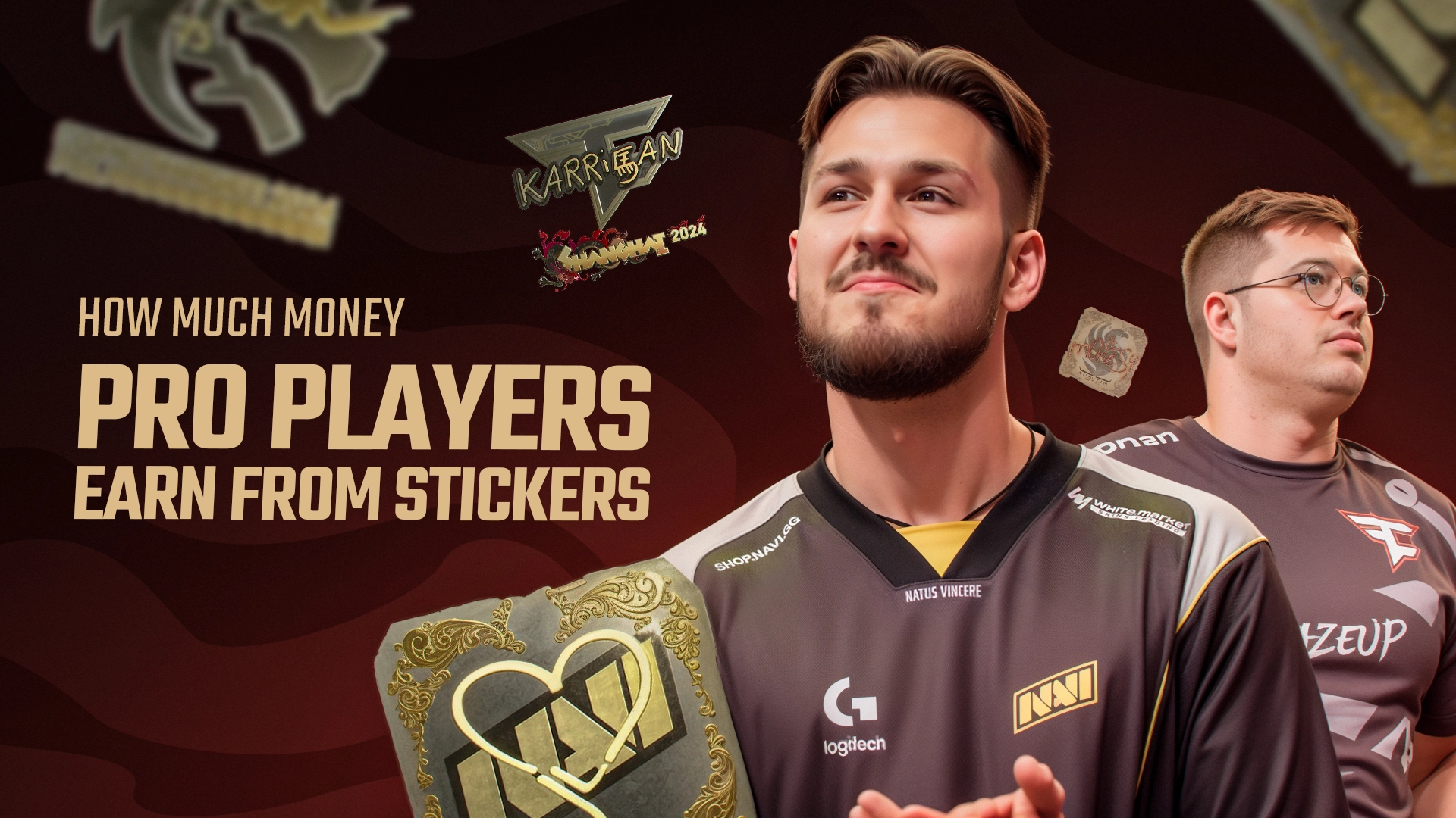 How much money pro players earn from Stickers?